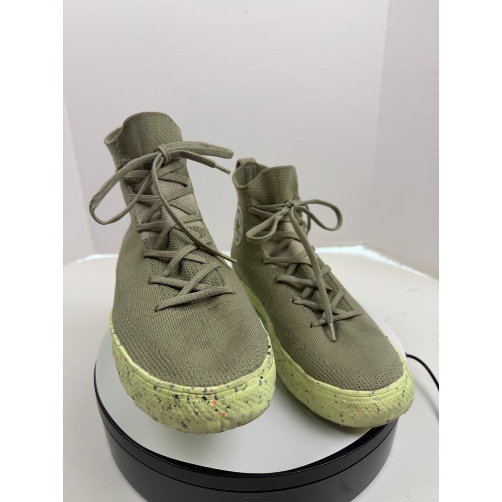Converse Chuck Taylor All Star Crater Knit Olive Green Mens 8.5 W10.5 High Ankle - Picture 9 of 16